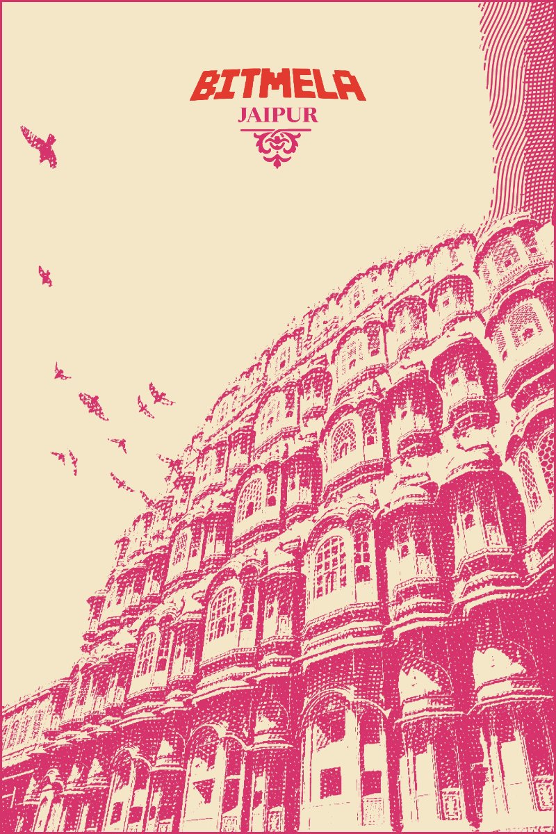 Bitmela Jaipur poster — Hawa Mahal